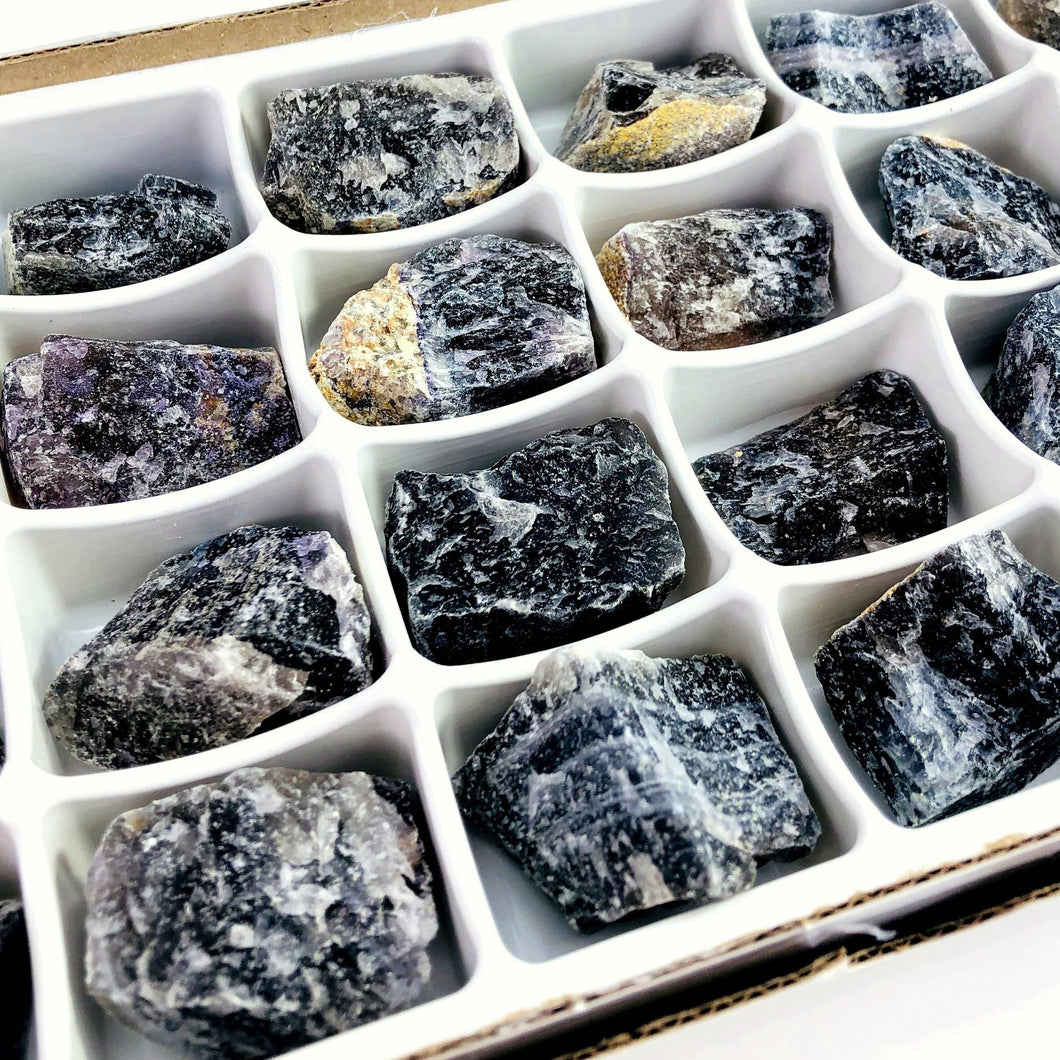 Fluorite Chunk By Box - Box of 24 Pieces (BOX-48)