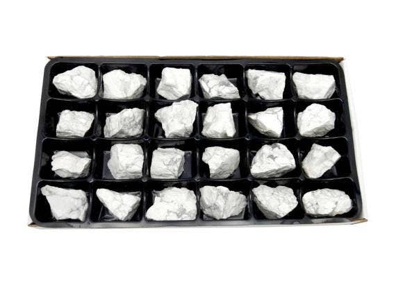 White Howlite Crystal By Box - Box of 24 Pieces