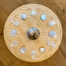 Load image into Gallery viewer, Flower of Life Sphere Holder Crystal Grid
