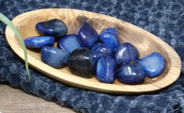 Blue Agate Tumbled Stones | Blue Agate for Empowerment