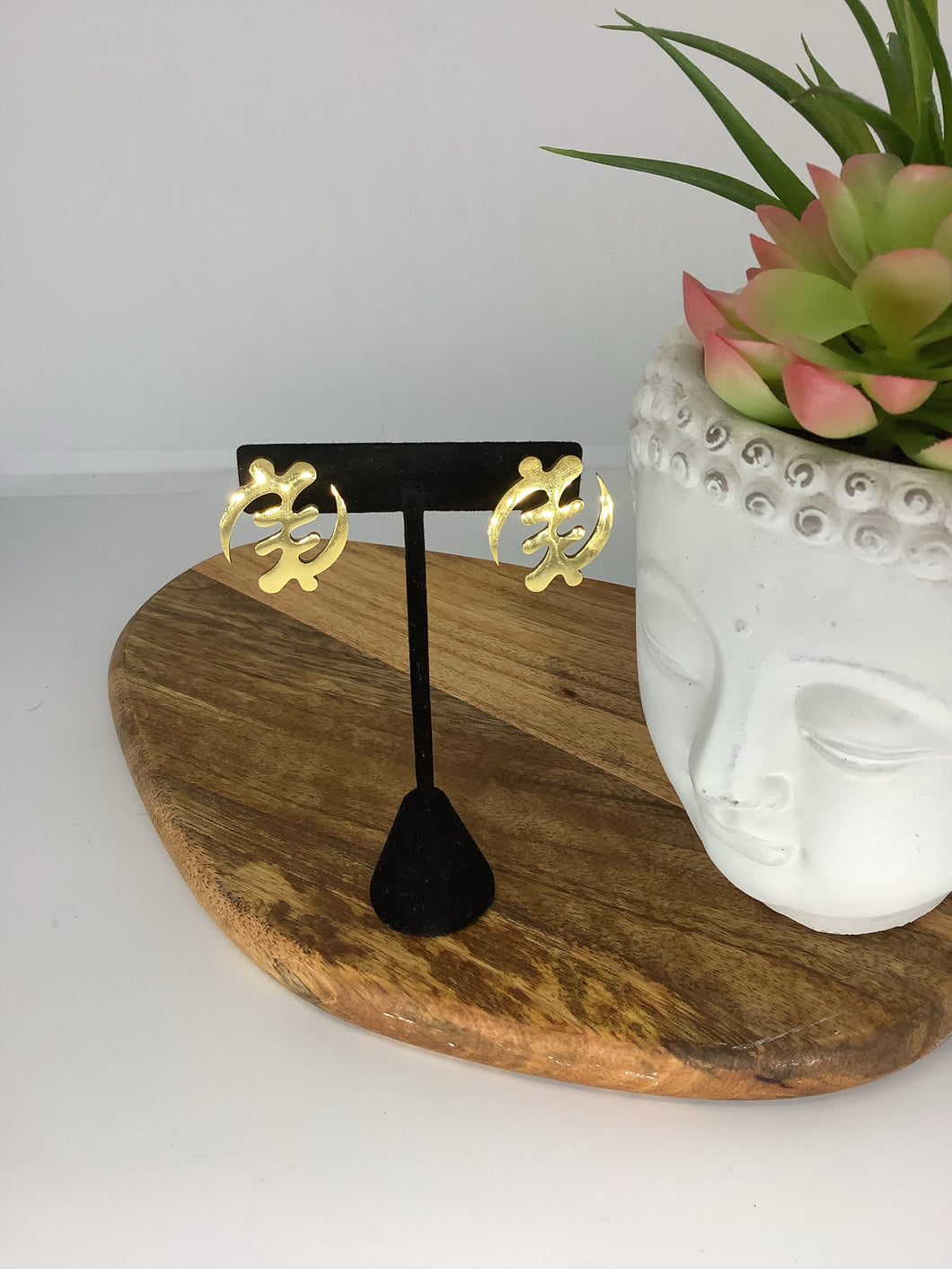 Gye Nyame Adinkra Earrings